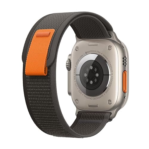 Apple Watch Ultra [GPS + Cellular 49mm] Titanium Case with Black/Gray Trail Loop, S/M (Renewed) thumbnail 3