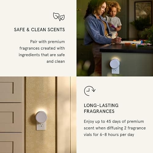 Pura Home, Smart Home Fragrance Diffuser, V5 | Adjustable Smart Home Fragrance Diffuser, Set Schedules and Timers, LED Light, Holds 2 Scent Refills, Refills Sold Separately thumbnail 3