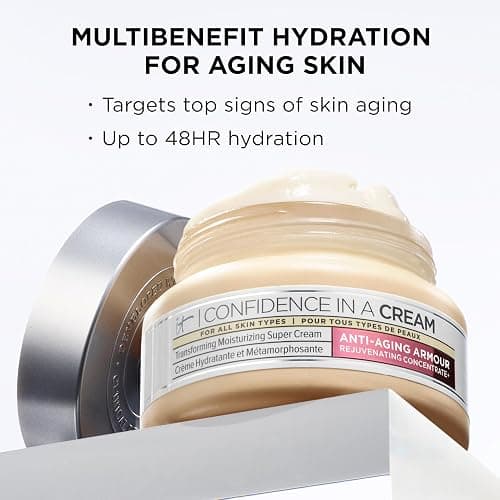 IT Cosmetics Confidence in a Cream - Hydrating & Anti Aging Face Moisturizer, Visibly Reduces Fine Lines & Wrinkles, Up To 48H Hydration, Repairs Skin Barrier, Squalane & Ceramides, For All Skin Types thumbnail 7