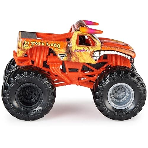 Monster Jam, Official Grave Digger Vs. El Toro Loco Die-Cast Monster Trucks, 1:64 Scale, Kids Toys for Boys Ages 3 and up thumbnail 4