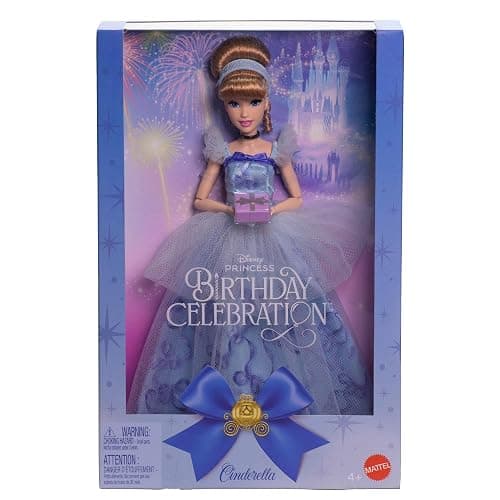 Mattel Disney Princess Cinderella Birthday Collectible Fashion Doll, Inspired by Disney Movie, Special Occasion Gifts for Kids & Collectors thumbnail 6