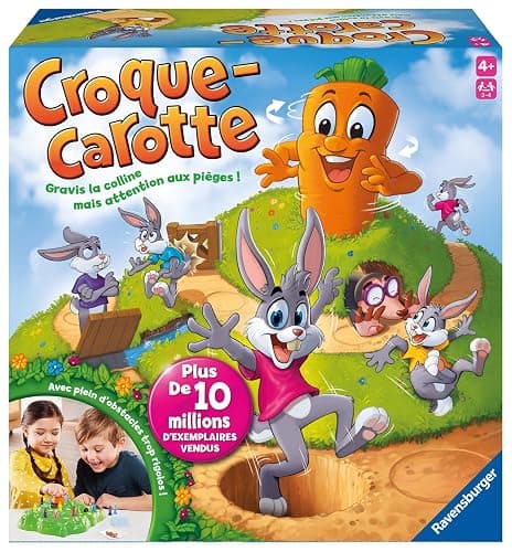 Ravensburger - Croque Carotte - Jeu de Société Rigolo - Jeu pour Famille avec Enfants - Course de Lapins Amusante - 2 à 4 Joueurs dès 4 Ans - 22223 - Version française thumbnail 7
