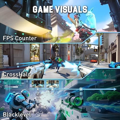 SANSUI Gaming Monitor 27" 1440P 200Hz 180Hz WQHD 2560×1440-AMD FreeSync 1ms DCI-P3 95% Fast IPS Computer Monitor,Height Adjustable Vertical/Horizontal Rotating, 2×DisplayPort/HDMI 丨HDR丨Low Motion Blur thumbnail 8