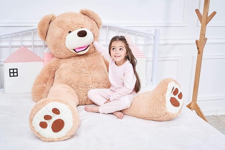 IKASA Giant Teddy Bear Plush Toy Stuffed Animals (Brown, 63 inches) thumbnail 4