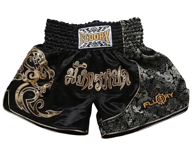 FLUORY Muay Thai Fight Shorts,MMA Shorts Clothing Training Cage Fighting Grappling Martial Arts Kickboxing Shorts Clothing - Image 1