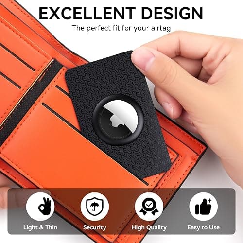 Citymore for AirTag Wallet Holder Slim Insert [2 Pack] Flexible Thin AirTag Case Cover Compatible with Apple AirTag, for Badge, Gift, Business Card Cases, Air Tag Case Accessories, Patent Pending thumbnail 3
