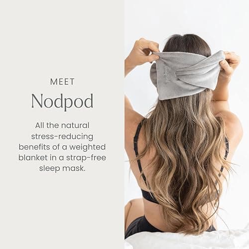 Nodpod Gentle Pressure Sleep Mask | Patented Light Blocking Design for Sleeping, Traveling & Relaxation - Elephant Gray thumbnail 2