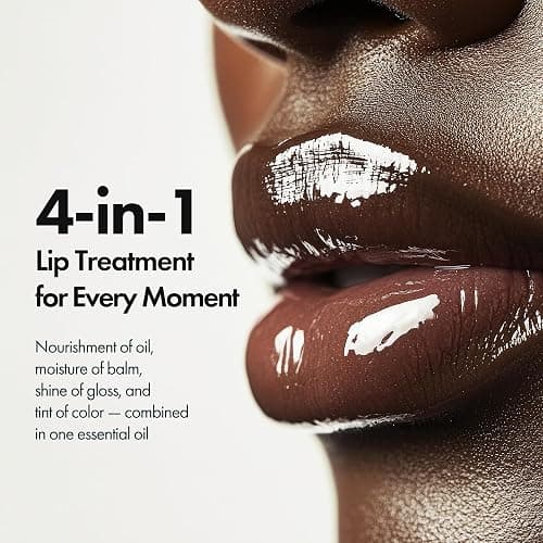 ELROEL Blanc Essential Lip Oil - 50HR Moisturizing, Hydrating & Color Changing Korean Tinted Lip Oil Gloss Makeup with 6 Plant Extracts - Lightweight, Non-Sticky Finish 0.15 fl oz (#04 Green Apple) thumbnail 3