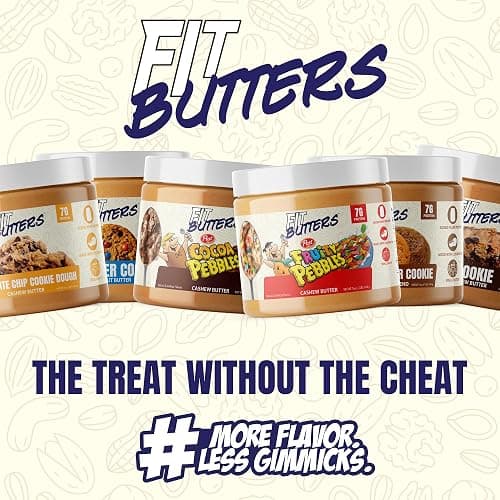 FIt Butters Cookie Butter Cashew Almond Butter Vegan Spread, Added Protein and Coconut Oil, Low Carb, Low Sugar, Complete Protein Dessert Flavored Nut Butter thumbnail 7