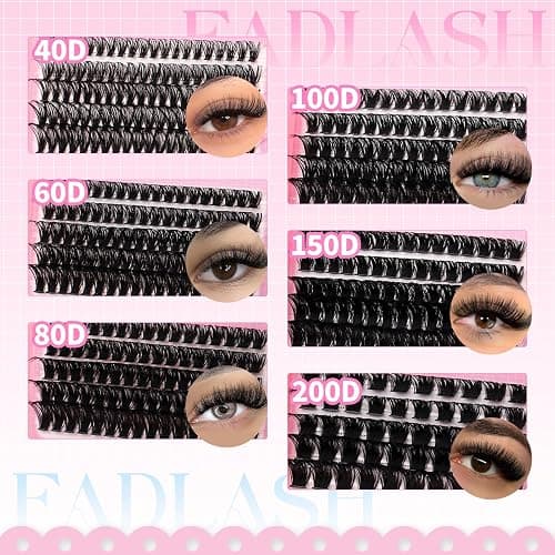 FADLASH 470pcs 0.07mm D Curl 10-18mm 40-60-80-100-150-200D Fluffy Lash Kit thumbnail 4