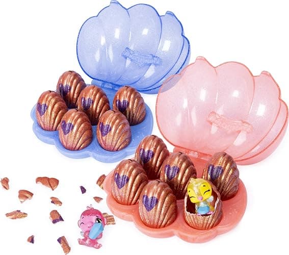 Hatchimals CollEGGtibles, Mermal Magic 6 Pack Shell Carrying Case with Season 5 CollEGGtibles, for Kids Aged 5 and Up (Color May Vary) thumbnail 3