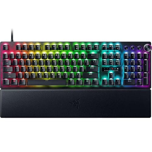 Razer Huntsman V3 Pro 8KHz Esports Gaming Keyboard: Analog Optical Switches Gen 2-8000 Hz Polling Snap Tap - Rapid Trigger - Adjustable Actuation - Media Controls - PBT Keycaps - Black - Image 1