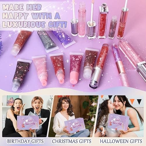 TSVATE Lip Gloss Making Kit, 58PCS DIY Lip Gloss Kit, Lipgloss Making Kit for Women, Beginner, Girls, Moisturizing Lipgloss Base Moist, Double-Ended Tubes, Jojoba Oil, Tween Girls Gift Trendy Stuff thumbnail 6