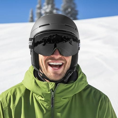 SCHNORR Skibrille mit magnetischer Glaswechselfunktion Full REVO, Anti-Fog, UV400 Skibrille Männer, Ski Brille Frauen, Snowboardbrille, schlechtes Wetter, Schibrille, Skiing Goggles thumbnail 2