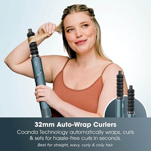 Shark FlexStyle 5-in-1 Air Styler & Hair Dryer, Auto-Wrap Curlers, FrizzFighter Finishing Tool, Oval Brush, Concentrator, Clips & Storage Bag, No Heat Damage HD456TLUK thumbnail 5
