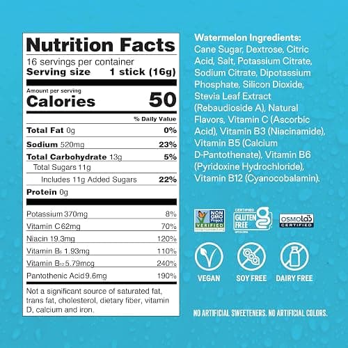Liquid I.V.® Hydration Multiplier® - Watermelon | Electrolyte Powder Drink Mix | 1 Pack (16 Servings) thumbnail 3