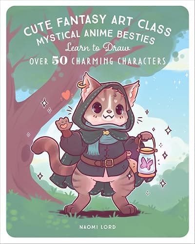 Cute Fantasy Art Class: Mystical Anime Besties - Learn to Draw over 50 Charming Characters - Image 1
