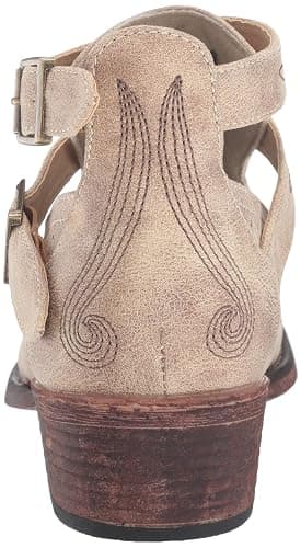 ROPER Womens Willa Embroidery Snip Toe Casual Boots Ankle Low Heel 1-2" - Brown thumbnail 3