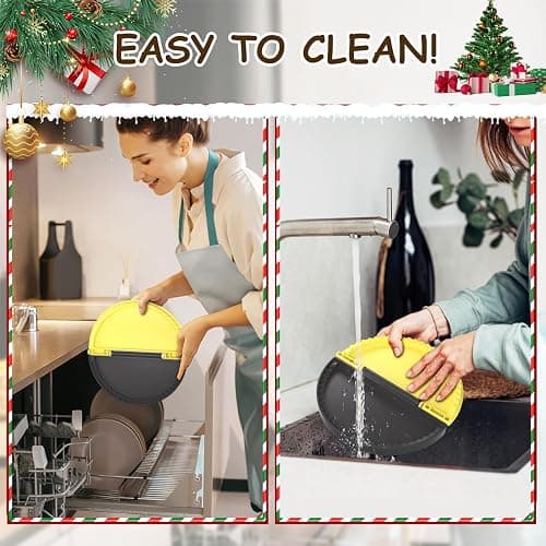 1Pack Tortilla Crimper, 10-12” Flour Tortilla Sealer | DIY Make Sealed Tacos, Quesadillas, Burritos & More | Tortilla Press for Christmas Party | BPA-Free, Dishwasher Safe, Tortilla Press Maker thumbnail 7