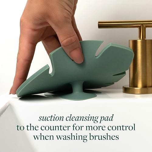 EcoTools Makeup Brush Cleansing Pad + Deep Clean Shampoo Bundle, Brush Cleaner Mat & Makeup Brush Cleanser For Deep Cleaning Tools, Clean Formula, Cruelty-Free, & Vegan, 2 Piece Set - Shampoo, 2 Piece Set thumbnail 8