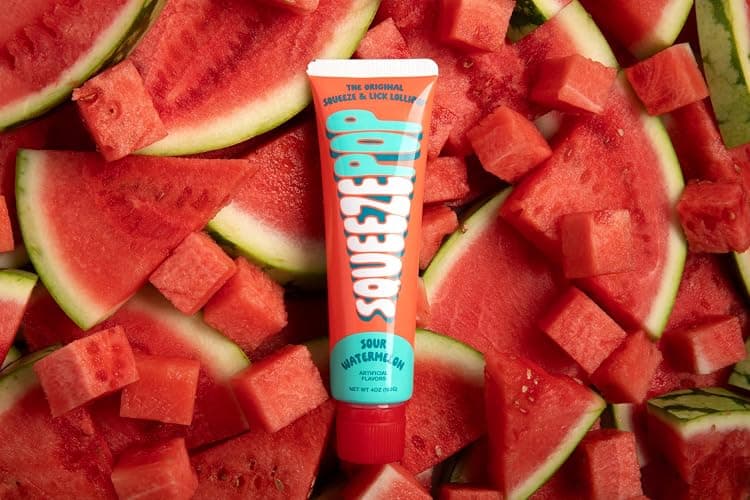 Squeeze Pop | Sour Watermelon | Sour Liquid Candy | Brought To You By Iconic Candy | 4oz Tube thumbnail 4