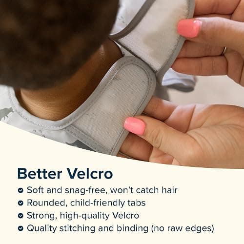 Tiny Twinkle Long Sleeve Bib for Babies & Toddlers | Waterproof Smock Bib for Eating | Machine Washable & Mess-Proof Feeding Essentials | Newborn Shower Gift (Boho Rainbow, 6–24M) thumbnail 7