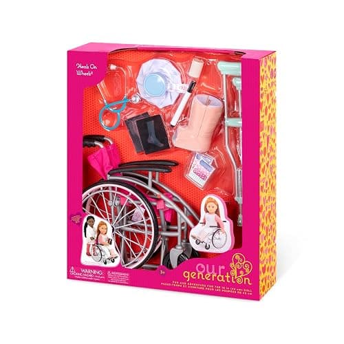 Our Generation Doll Playset - Heals On Wheels - Wheelchair Accessory Set for 46cm Doll - for Ages 3, 4 and up thumbnail 4