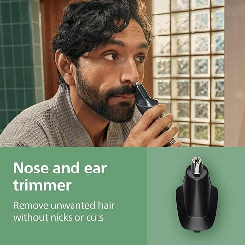 Philips Norelco All-in-One 3000 Series 13 in 1 Trimmer, Beard Styler & Men's Hair Clipper, 9 Length Settings & Self-Sharpening Skin-Friendly Blades, MG3919/50 thumbnail 4