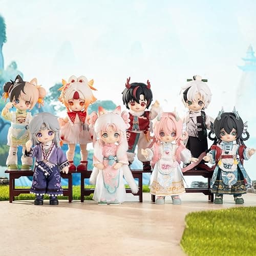 CALEMBOU BJD Blind Box, 1/12 Cute NAGI The Untrammeled Traveler Series BJD Doll, 5.5 Inches Collectable Action Figure for Birthday Gifts (Nagi-XYY-1box) thumbnail 2