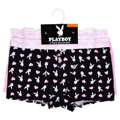 Playboy Women's Juniors Ladies Bunny Print Underwear and Sports Bra Sets in Sizes XXS-XL thumbnail 2