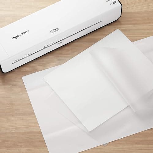 Amazon Basics Clear Thermal Laminating Plastic Paper Laminator Sheets, 9 x 11.5-Inch, 200-Pack, 2.8mil thumbnail 2