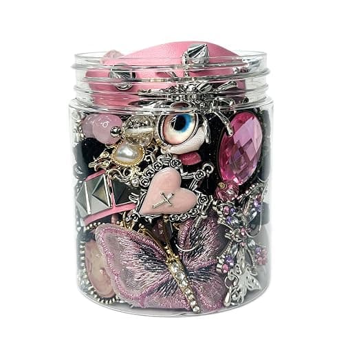 Mystery Jewelry Jar for Women, Gothic Witchy Vintage Jewelry Gift Set(Goth Boho Mixed Punk Everyday Necklaces,Earrings, Rings,Bracelets/Bangles),Unique Alternative Fashion Romantic Cute Present for Her - Image 1
