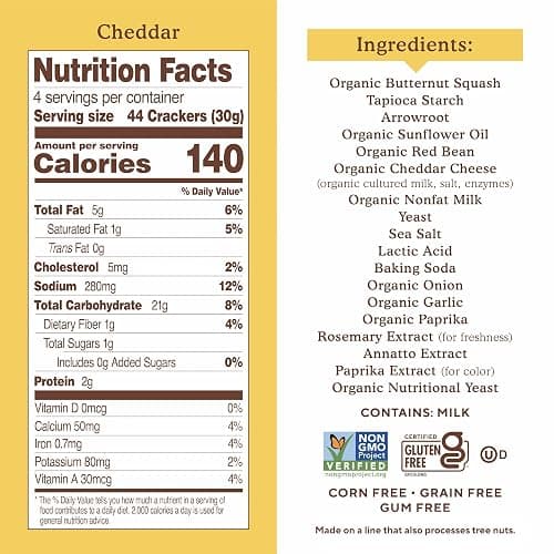 Simple Mills Pop Mmms Cheddar Baked Snack Crackers, Gluten Free, 4 Ounce (Pack of 1) thumbnail 4
