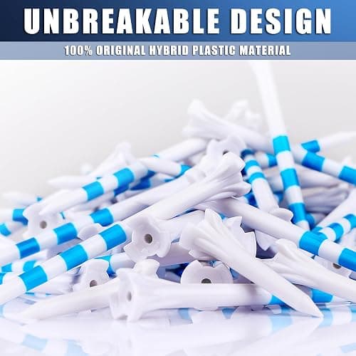 CHAHMPKEY Premium 3-Prong Plastic Golf Tees 3-1/4" 100 Pack - 40% Reduced Ball Contact with High Stability and Long Distance Performance Golf Tees Plastic thumbnail 5