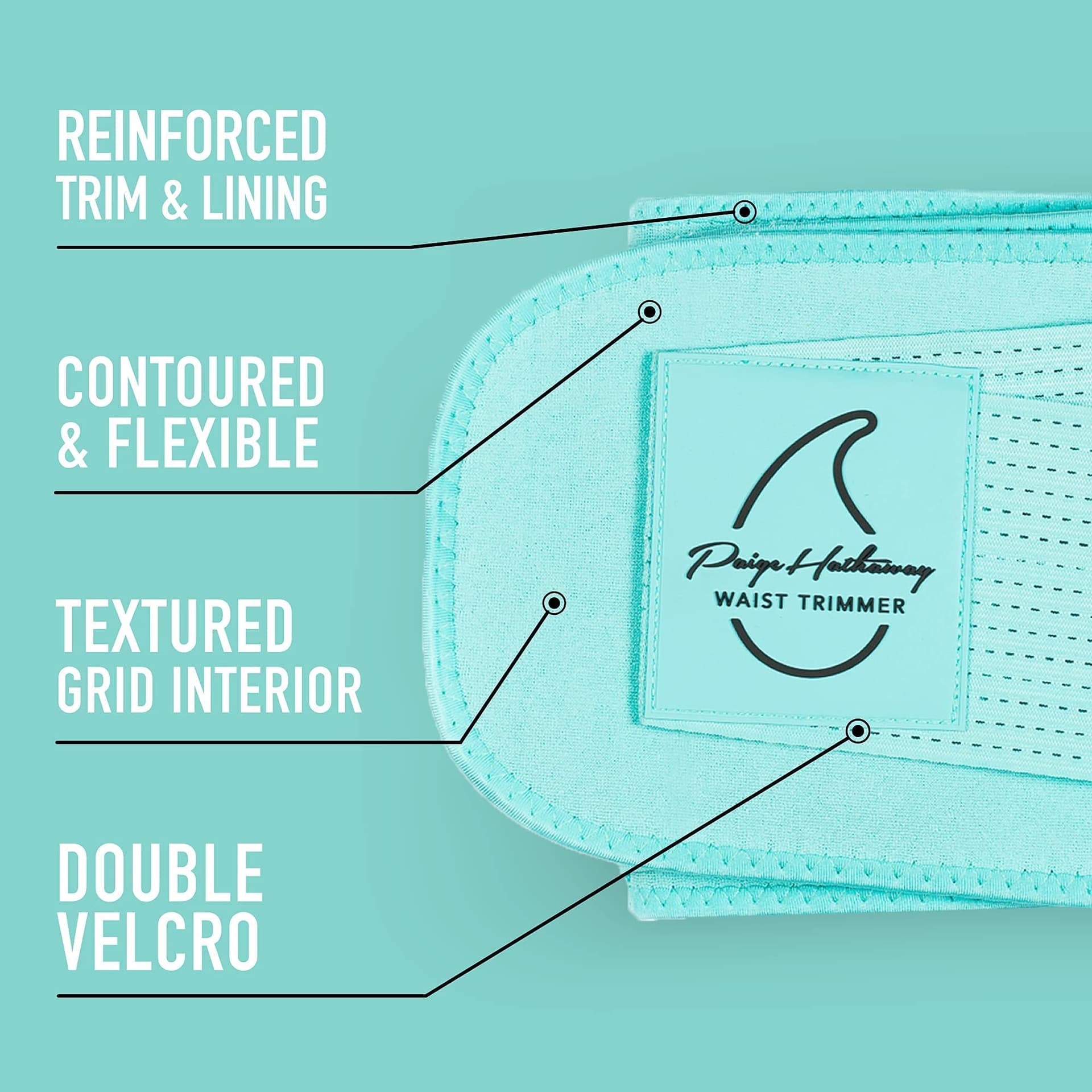 Sweet Sweat 'Pro-Series' Waist Trimmer Belt | Premium Waist Trainer with adjustable straps for a Tighter Fit & Better Sweat! - X-Large-XX-Large - Blue thumbnail 3