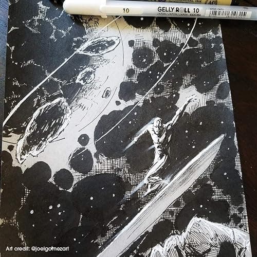 SAKURA Gelly Roll Classic Gel Pens, Opaque White Ink, Ass't Tips 05/08/10, 6 PK 57461 thumbnail 8