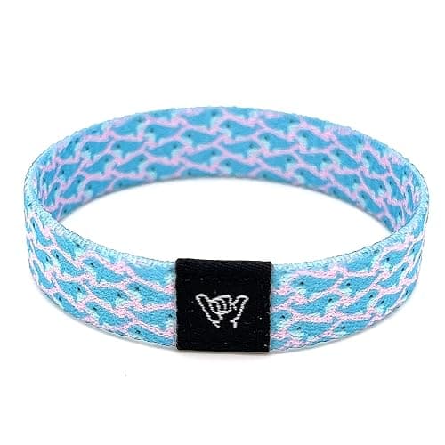 Hang Loose Bands - Coastal Surfer Beach Bracelet for Men, Women & Teens - Comfy Summer - Boho Reversible Wristband - Free Willie | Small: 6.5" (most common fitting size) - Image 1