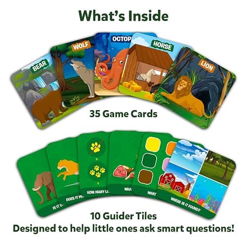 Skillmatics Guess in 10 - Animal Kingdom, Card Game, Christmas Stocking Stuffers for Preschool Kids, Girls & Boys, Fun Travel Game, Gifts for Ages 3, 4, 5, 6 thumbnail 2