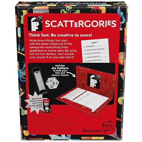 Hasbro Gaming Scattergories Classic Game, Party Game for Adults and Teens Ages 13 and up, Board Game for 2+ Players thumbnail 3