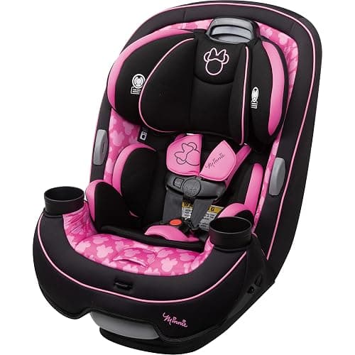 Disney Convertible Car Seat, Rear Facing 5-40 pounds, Forward Facing 30-65 pounds, Booster 40-100 lbs, Convert From Infant to Toddler, Simply Minnie - Image 1