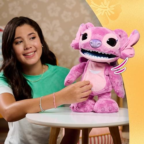 Disney Stitch Ultimate Angel Interactive 17" Plush Toy, 100+ Sounds & Reactions, Moves Like a Real-Life Angel, Amazon Exclusive, Toy for Fans, Girls, Boys, Kids 3 and Up by Just Play thumbnail 5