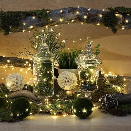 LE Fairy Lights Plug in, 20M 66ft Waterproof String Lights Indoor, Copper Wire, 200 LEDs, 3000K Warm White LED String Lights for Bedroom Decoration, Patio, Wedding, Party, Christmas thumbnail 8
