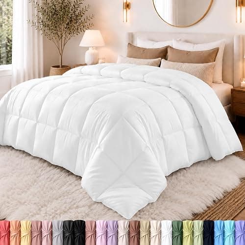 Utopia Bedding Duvet Insert, Comforters Queen Size 88 x 88 Inches, White | Cozy All Season Comforter for Kids, Boys, Girls, and Teens, Down Alternative Fill, Soft Microfiber Shell, Machine Washable - Image 1