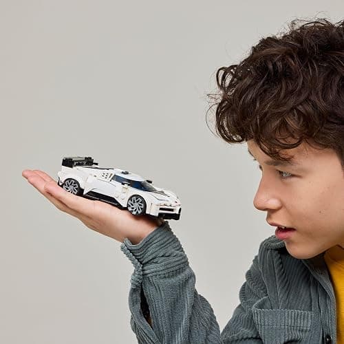 LEGO Speed Champions Bugatti Centodieci Hyper Sports Car Toy - Car Model Kit with a Driver Minifigure - Birthday Gift for 9+ Year Old Boys - 77240 thumbnail 2