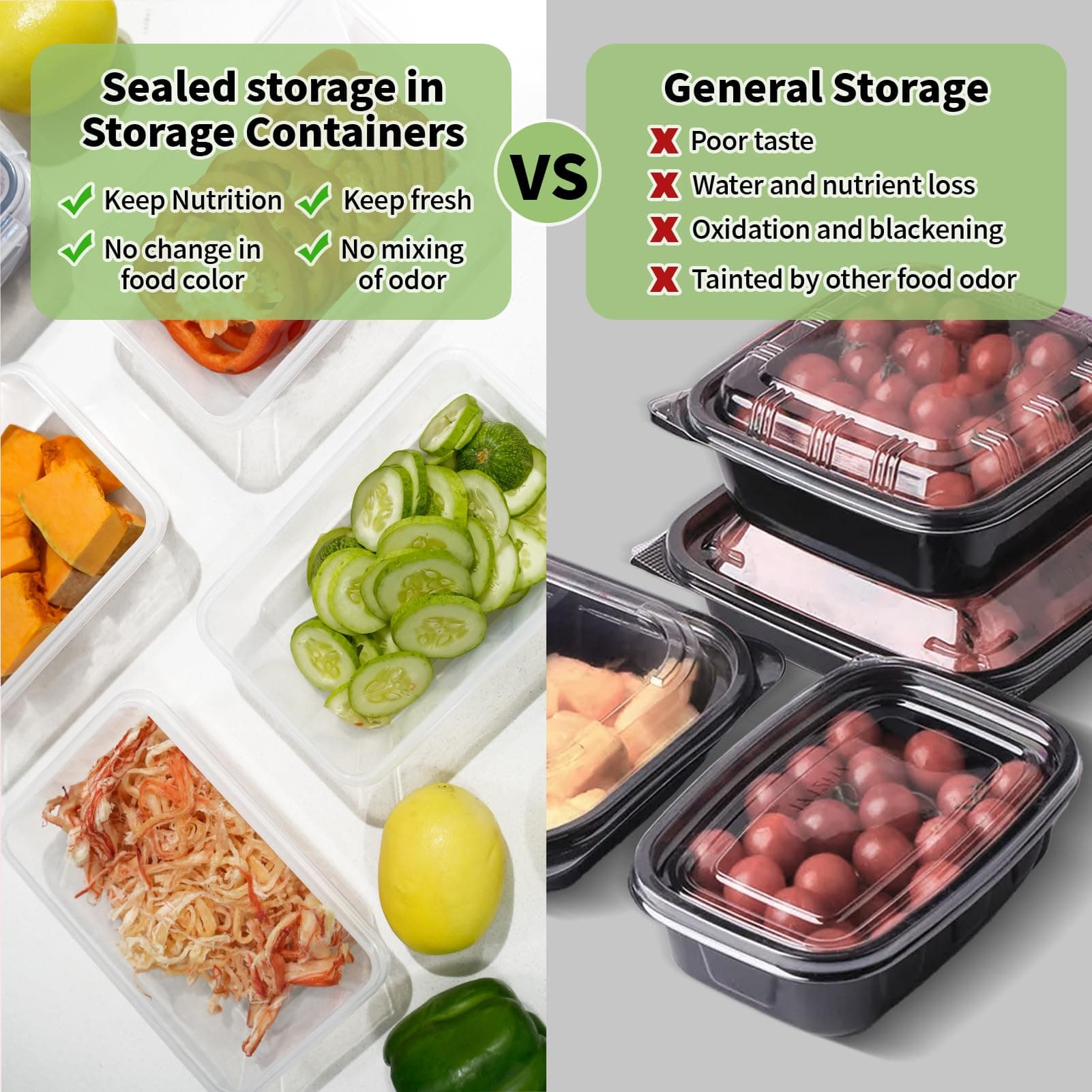 34 Pack Airtight Food Storage Containers Set, BPA free Meal Prep Containers & Lunch Boxes, Freezer Containers, Fridge & Kitchen Organizer with Snap Lock Leak-proof Lids thumbnail 6