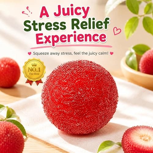 Slushy Bayberry Squishy, Crunchy Squishy Stress Ball for Adult (Blue, Large) thumbnail 4