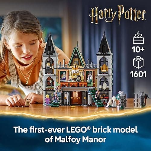 LEGO Harry Potter Malfoy Manor Building Toy - Harry Potter Toy for Boys and Girls, Ages 10+ - Collectible Kids Toy for Fans - Includes 9 Minifigures - 76453 thumbnail 2