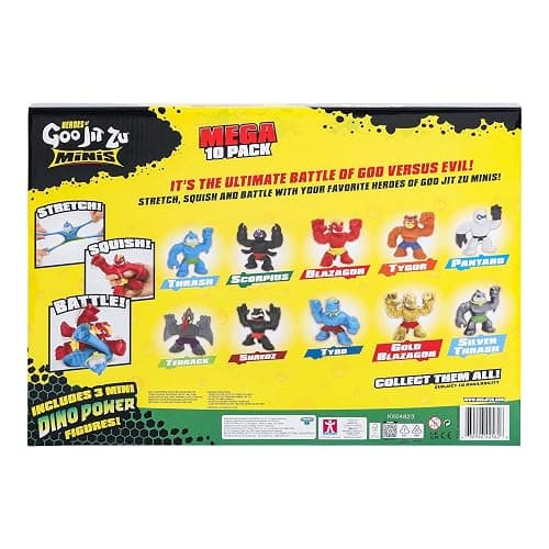 Heroes of Goo Jit Zu Minis, Minis Mega 10 Pack. Stretch, Squish, Battle with 10 Mini in One Pack! thumbnail 7
