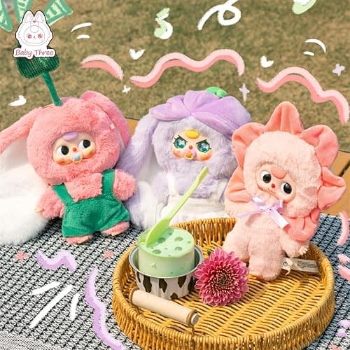 cureplaneta Baby Three Where's Spring? Series Plush Blind Box - Small Stuffed Figures Mini Random Toy Collectible Doll Cute Home Decorations - Birthday Mystery Single Box thumbnail 7