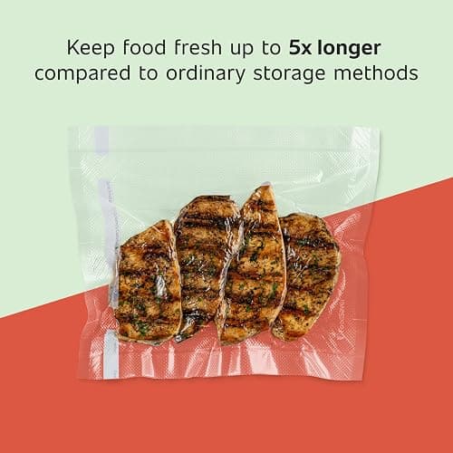 FoodSaver Custom Fit Airtight Food Storage and Sous Vide Vacuum Sealer Bags, 8 x 20' (Pack of 3), Perfect for Meal Prep and Sous Vide Cooking thumbnail 2